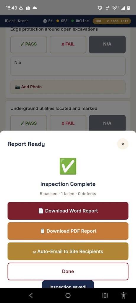 Report ready
